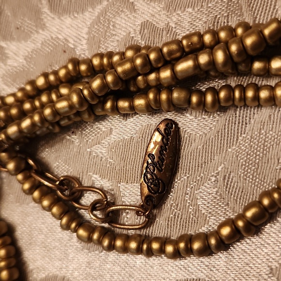 Beaded plunder statement vintage neckalce - Picture 3 of 3